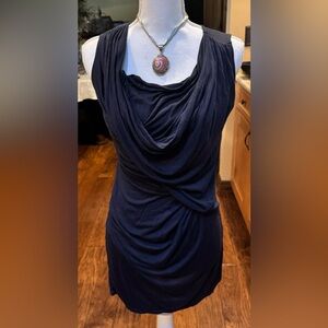 Armani Exchange draped sleeveless blouse. Very flattering